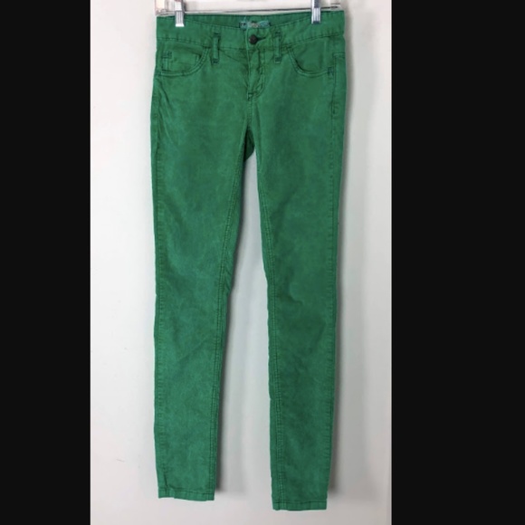Free People Green Corduroy Stretch Skinny Pants - Picture 5 of 7